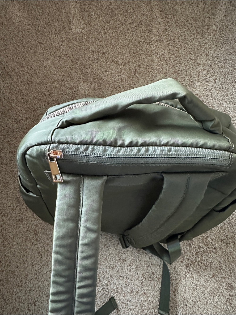 Olive Green Everyday Backpack - Picture 3 of 7